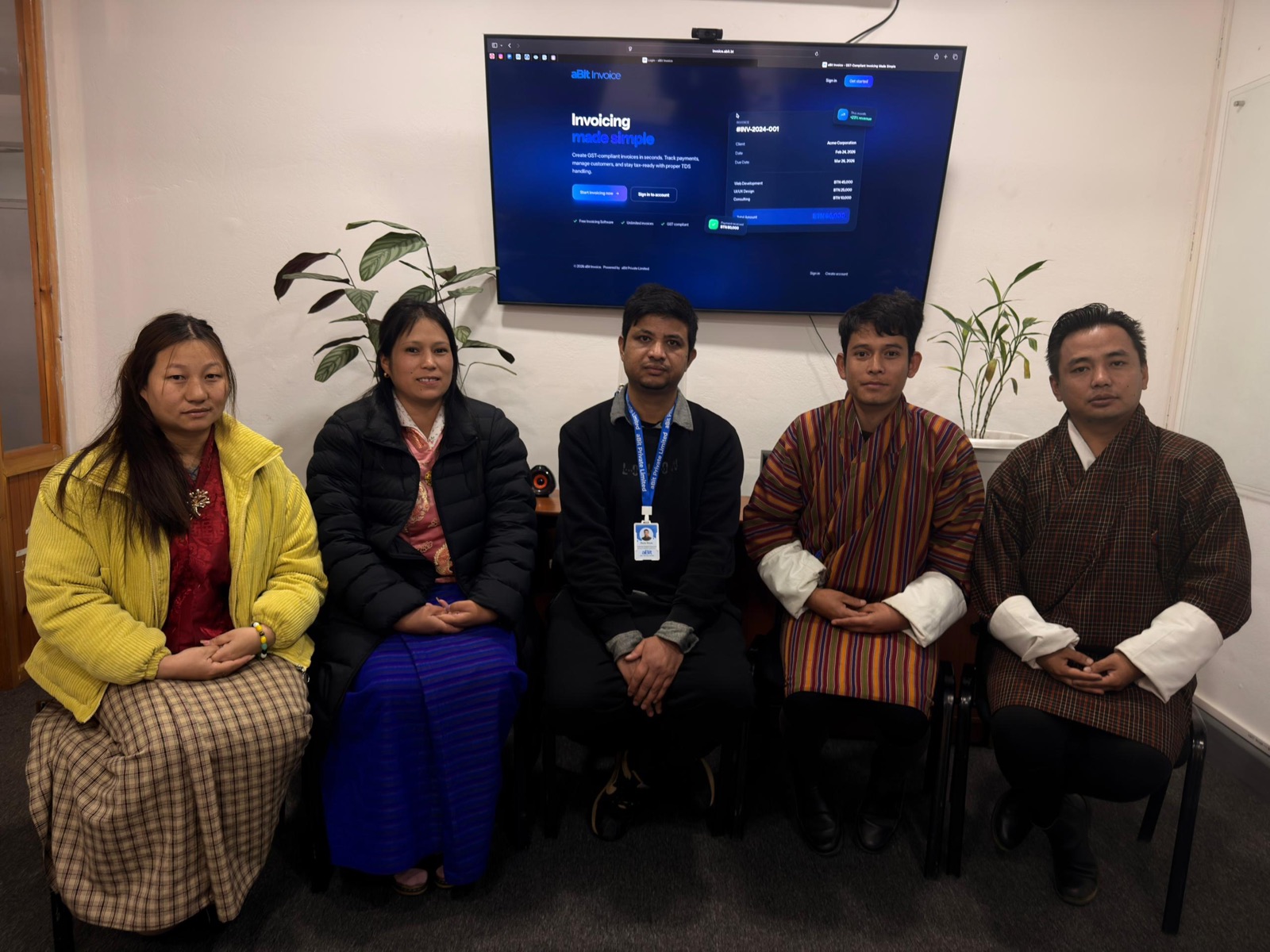 The Netvision InfoComm team during their aBit Invoice onboarding session.